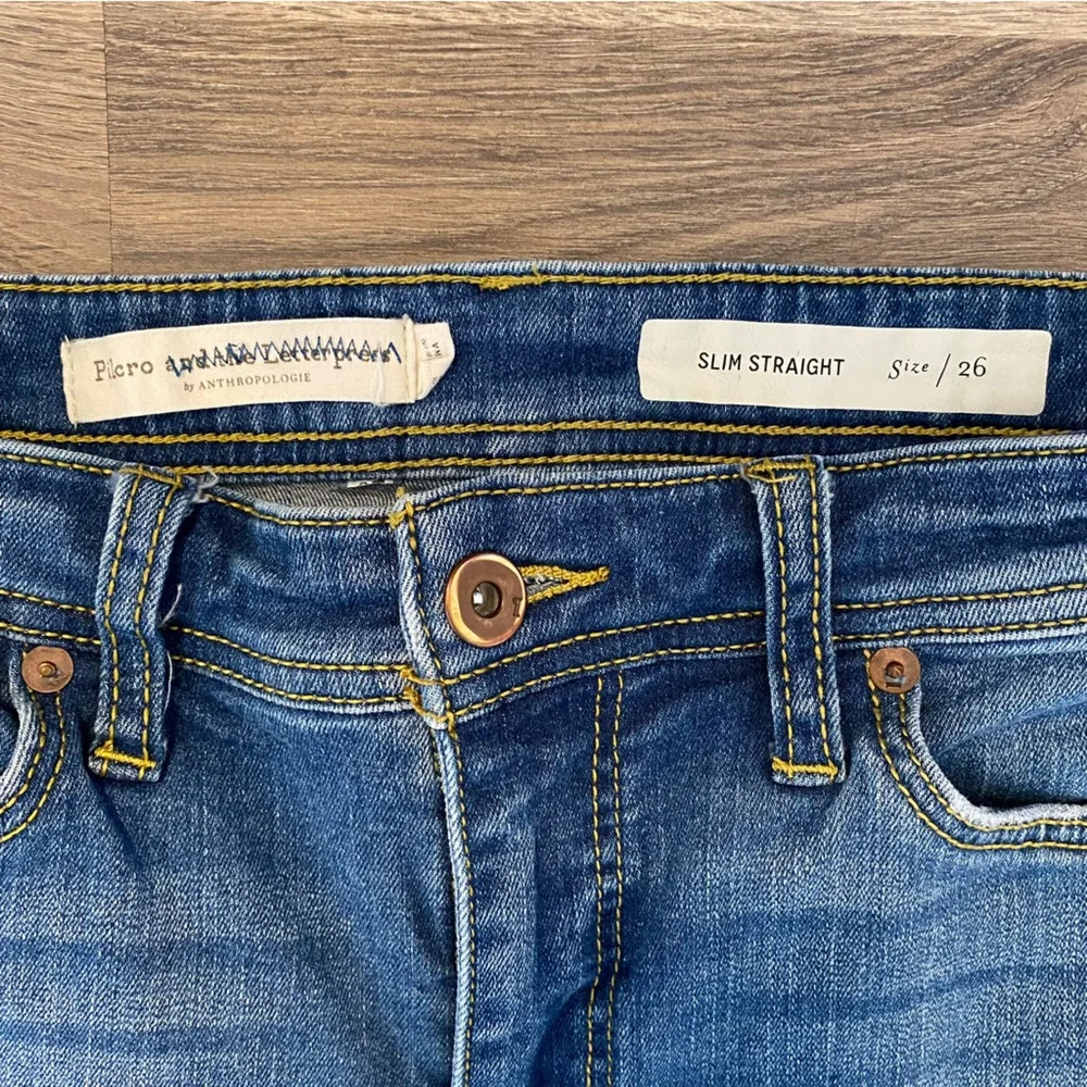 Anthro Pilcro Slim Straight Jeans - Picture 3 of 4